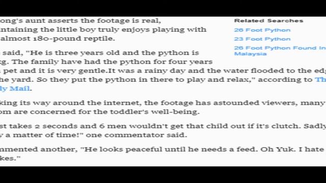 Harrowing viral footage shows 3-year-old riding a 20-foot python смотреть онлайн