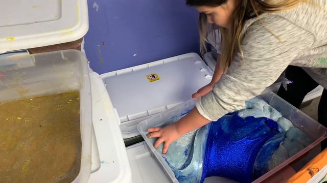 Mixing all Our Giant Slimes 1,000+ pounds of Slime - Biggest Slime Smoothie Ever смотреть онлайн