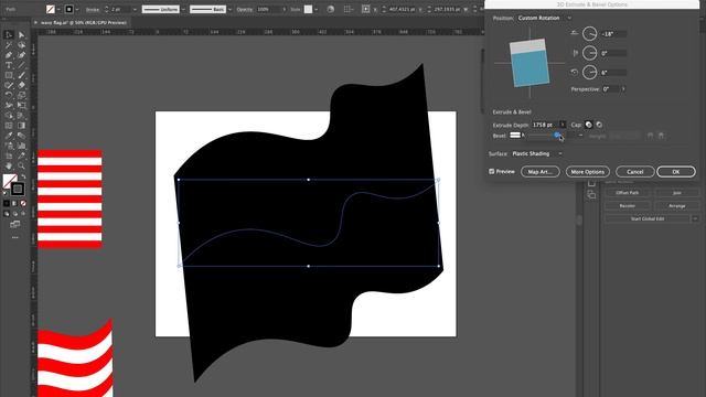 Illustrator Tutorial - Make a Wavy Flag смотреть онлайн