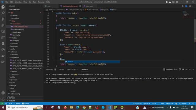 API Authentication Using Laravel Sanctum for Login and Registration | Laravel 10 Authentication смотреть онлайн