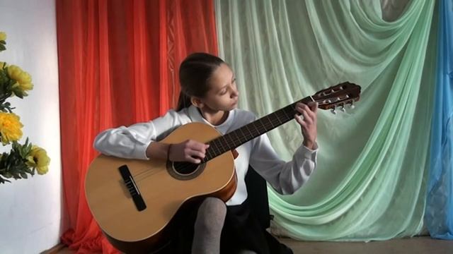 обр.Зубченко "Кубинский танец" - Губаева Камила, 14 лет смотреть онлайн