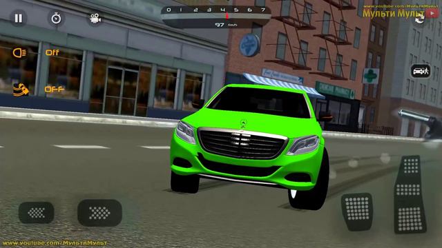 Mercedes CLS 53 Car Simulator - Green Sports Car Driving - Best Android GamePlay #2 смотреть онлайн