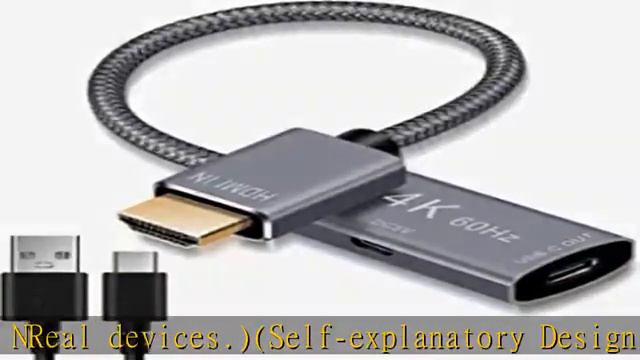 Elebase HDMI Male to USB-C Female Cable Adapter with Micro USB Power Cable,HDMI Input to USB Type C смотреть онлайн