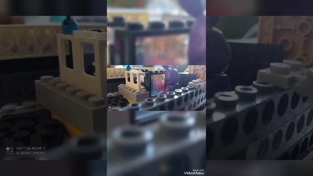 Потрёпанная или недопиццерия фнаф1 #фнаф #фредди #лего #пиццерия #самоделка #lego #fnaf