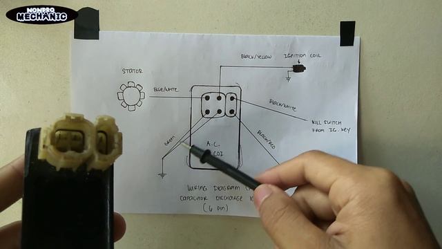 6 PIN AC CDI Wiring Diagram Explained | Tagalog смотреть онлайн
