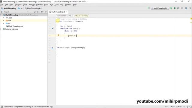 #202 Kotlin Tutorial | 1. sleep () смотреть онлайн