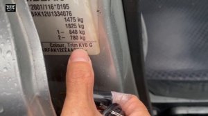 Nissan Micra 2004 k12 color code location