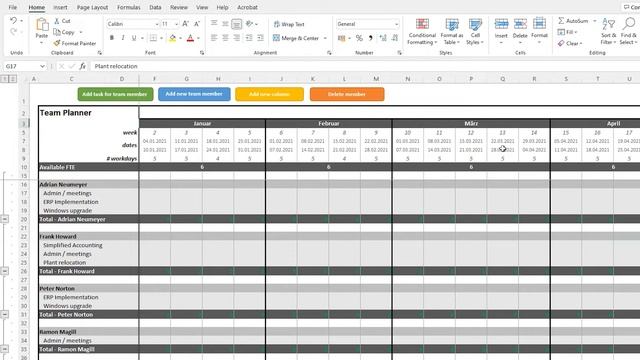 Resource Capacity Planner for Excel: Quickly allocate team members to projects [Demo] смотреть онлайн