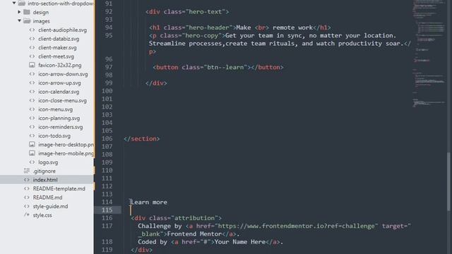 INTRO SECTION WITH DROPDOWN NAVIGATION | FRONTEND MENTOR CHALLENGE смотреть онлайн