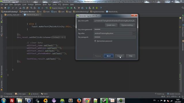 Android Basic Lesson 5 Generate Keystore Exporting app смотреть онлайн