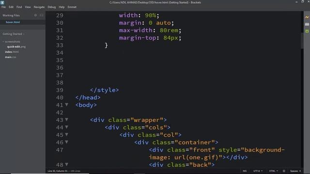 3D Hover Effect with Animated Thumbnail - NO svg смотреть онлайн