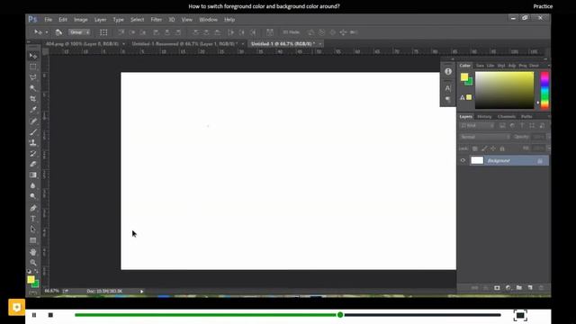 How to switch foreground color and background color around in Photoshop смотреть онлайн