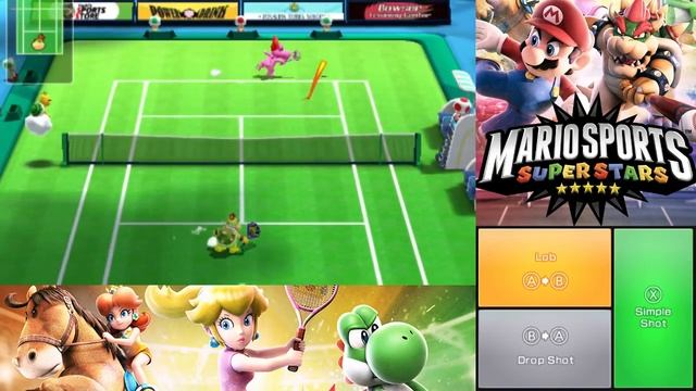 Mario Sports Superstars Walkthrough Part 3 | Tennis Mushroom Cup 3DS Gameplay смотреть онлайн