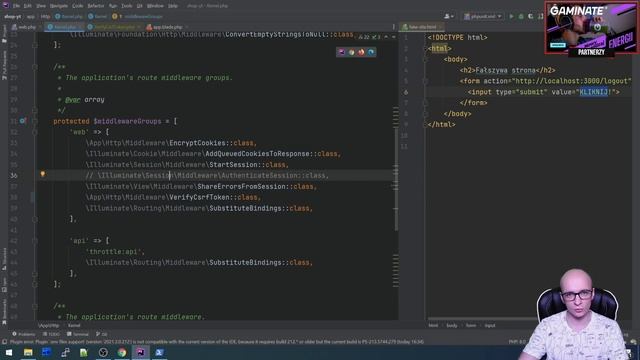 [Praktyczny kurs Laravel / PHP] CSRF w Laravelu - jak działa? Ataki i zabezpieczenia ⌨️ cz.36 (#58) смотреть онлайн