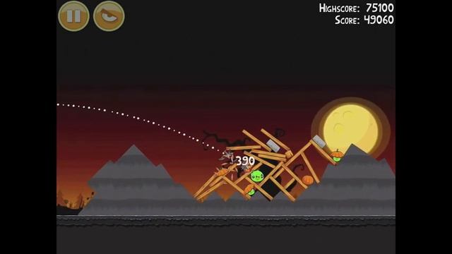 Angry Birds Seasons Trick or Treat 2-10 Halloween 2011 Walkthrough 3 Star смотреть онлайн