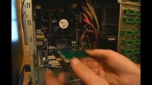 Установка WiFi платы в системный блок.