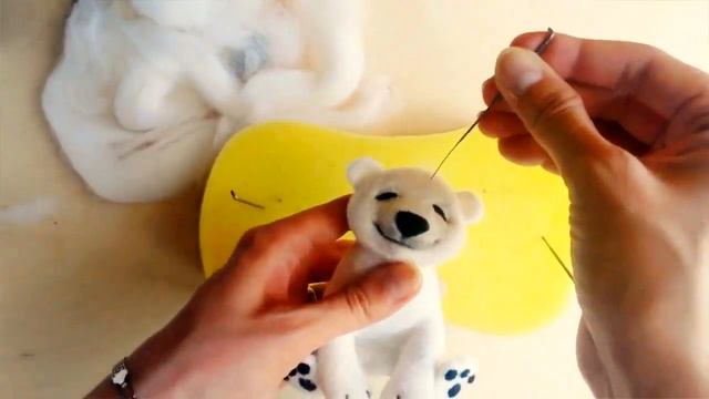 Needle felting. Umka .Валяние медвежонка Умки смотреть онлайн