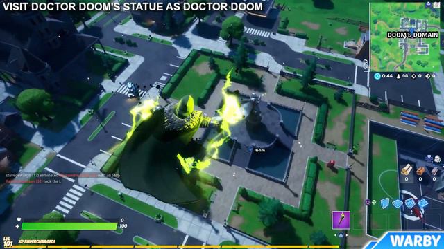 Visit Doctor Doom's Statue as Doctor Doom Location Guide - Doctor Doom Awakening Challenge смотреть онлайн
