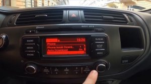How to Enable or Disable Audio Streaming for Radio in Kia Rio III ( 2011 – 2016 )