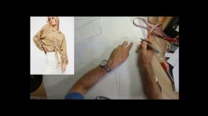 Моделирование блузки с капюшоном. Modelado de blusa con capucha