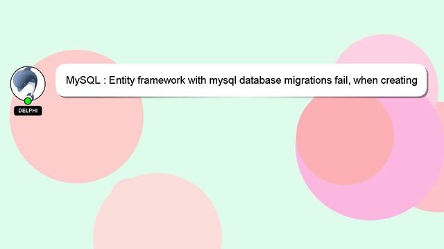 MySQL : Entity framework with mysql database migrations fail, when creating indexes смотреть онлайн