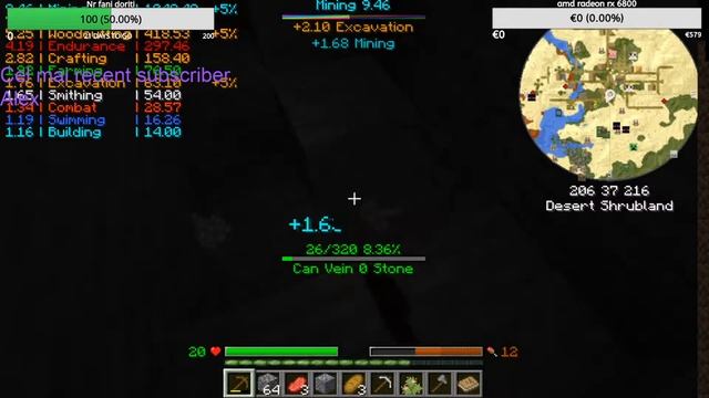 I'm playing a mod on minecraft (project mmo) смотреть онлайн