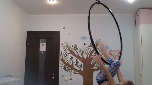 Урок#2 Mашер воздушное кольцо aerial hoop lessons смотреть онлайн