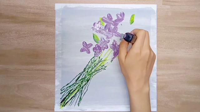 painting grey acrylics | pretty flower | Red roses | bouquet | Purple Rose #2 смотреть онлайн