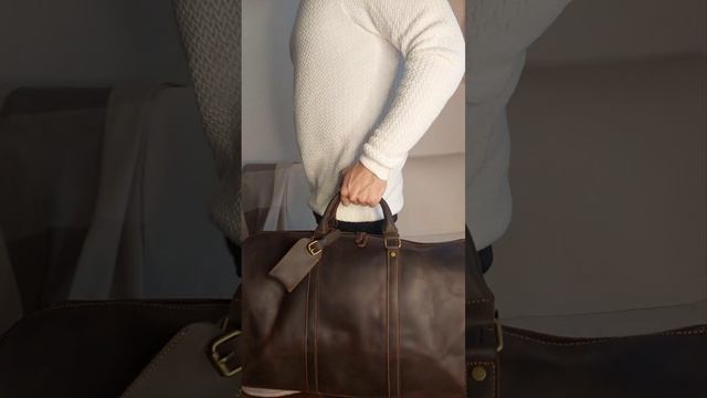 Сумка BIG XXXL из натуральной кожи для мужчины. смотреть онлайн