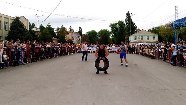 Силовой экстрим. 09.05.2018. Метание колеса 12 кг. смотреть онлайн