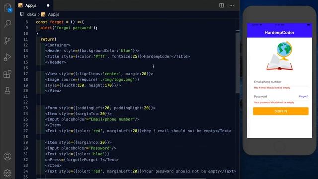 #1 Native base Login UI || React Native Form Validation || React hooks 2020 смотреть онлайн