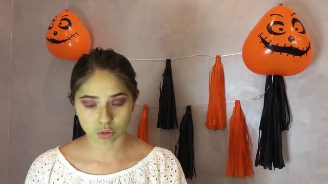 Грим на Хеллоуин ? Франкенштейн ?♀️ смотреть онлайн
