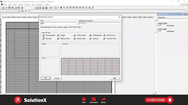 Hyperion Financial Reporting Studio - Oracle Fusion (Part 1) | Oracle Tutorial | SolutionX смотреть онлайн