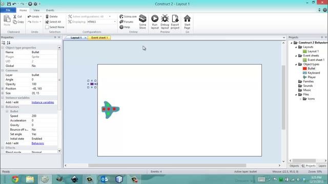 Construct 2 Behaviors: Bullet смотреть онлайн