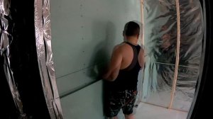 Проект 3в1. Гипсокартон в ванной (помывочной) на деревянный каркас. Подготовка к отделки плиткой.