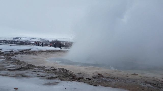 Aerial Iceland - The Great Geysir and Strokkur geysers, Golden Circle Route смотреть онлайн