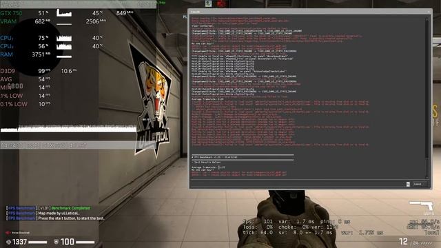AMD A4 3400 + GeForce GTX 750 = CS: GO смотреть онлайн