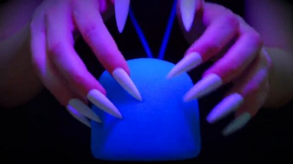 Asmr Fast and Aggressive Mic Scratching - Brain Scratching with Long Nails | No Talking for Sleep