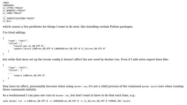 DevOps & SysAdmins: How do I set locale when building an Ubuntu Docker image with Packer? смотреть онлайн