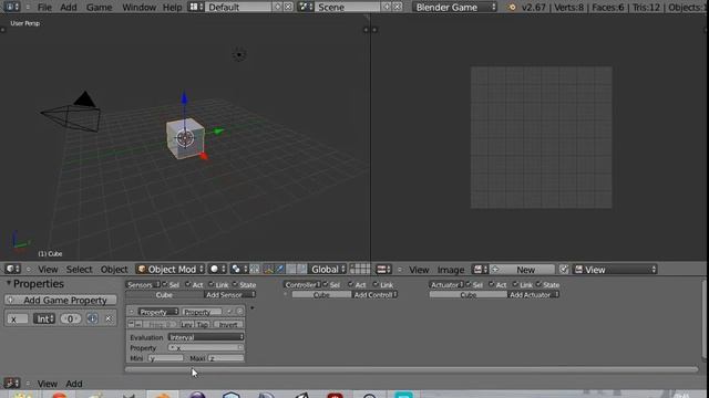 Blender GE Tutorial - 1.5 Property Sensor (Deutsch) смотреть онлайн