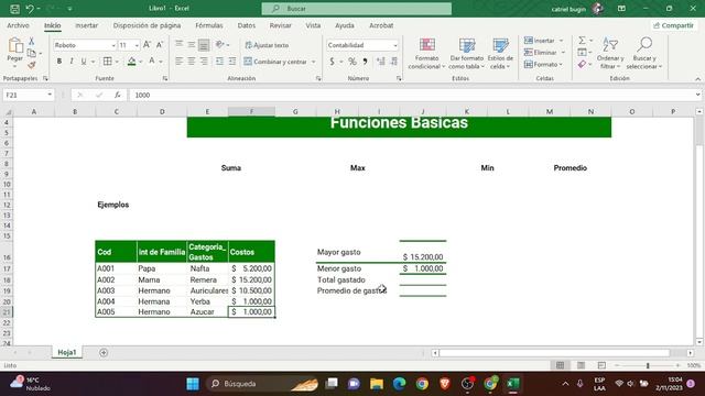 Funciones Básicas Excel 2021 смотреть онлайн