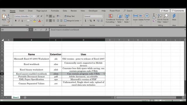 What are the different file types in Excel? смотреть онлайн