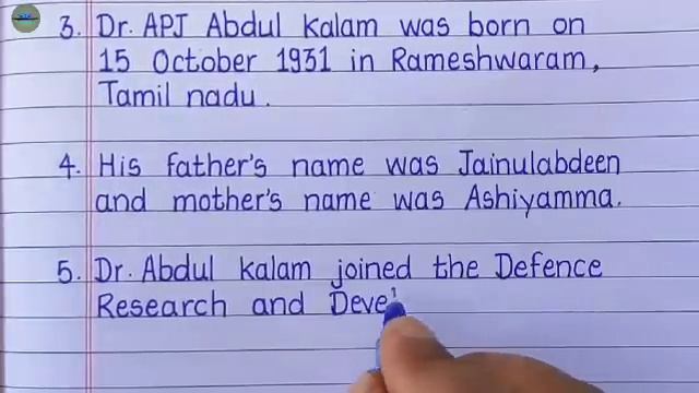 10 Lines on Dr. A.P.J. Abdul Kalam in English/Short Essay on Dr. APJ Abdul Kalam смотреть онлайн