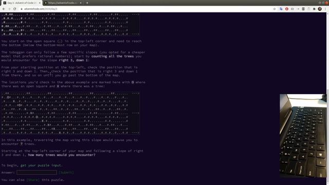 Advent of Code 2020 day 3 [Python] смотреть онлайн
