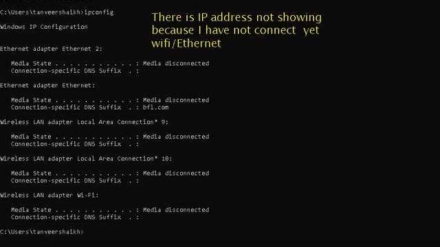 How To Find IP/MAC Address