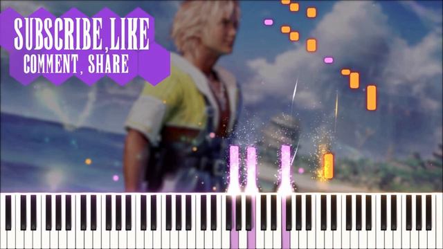 Final Fantasy X - Tidus Theme (Piano Synthesia) смотреть онлайн