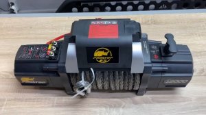 Лебедка автомобильная электрическая 12V PRO&TOP 12000lbs 5443 кг с синтетическим тросом (252/1)