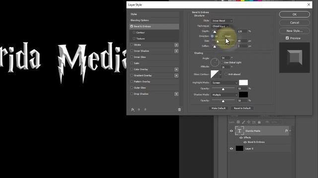 MEMBUAT FONT ALA ALA HARRY POTTER ! ! ! BAVEL & EMBOSS MENU смотреть онлайн