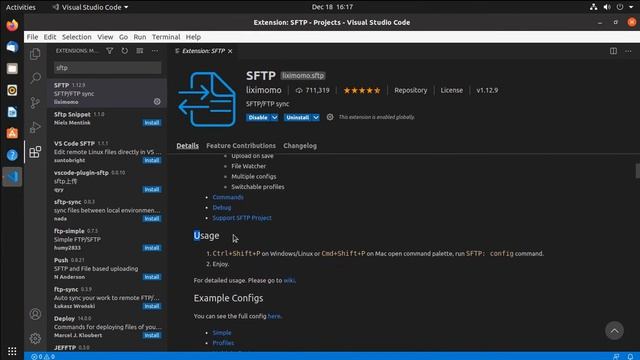 Visual Studio Code SFTP Extension смотреть онлайн