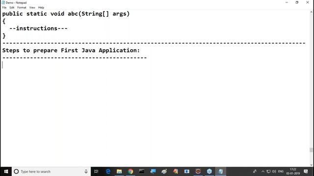 Steps to Prepare First Java Application || Class - 5 || by Mr. Nagoor Babu Sir On 03-01-2019 смотреть онлайн